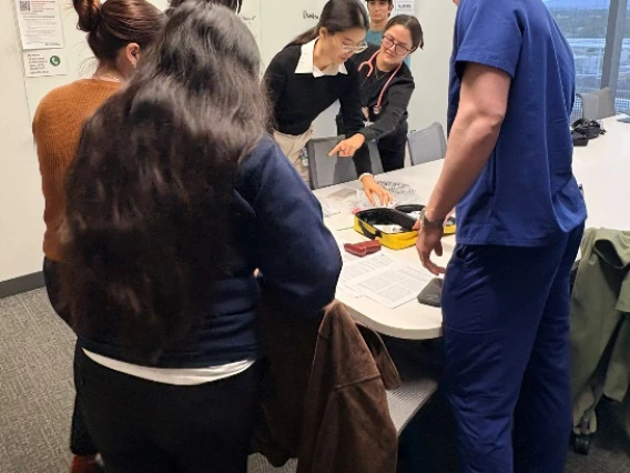 medical students in classroom