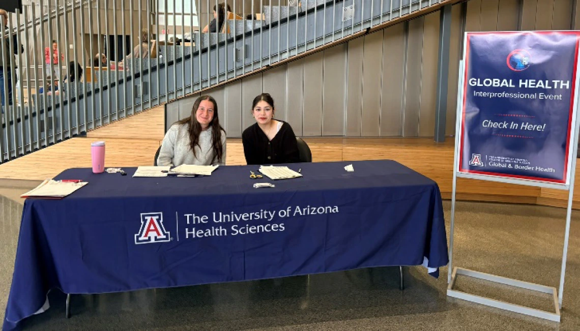 welcome desk at conference