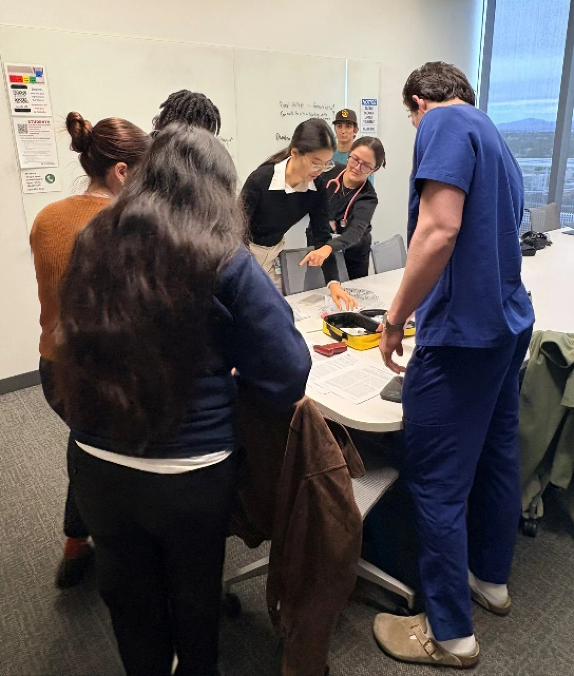 medical students in classroom