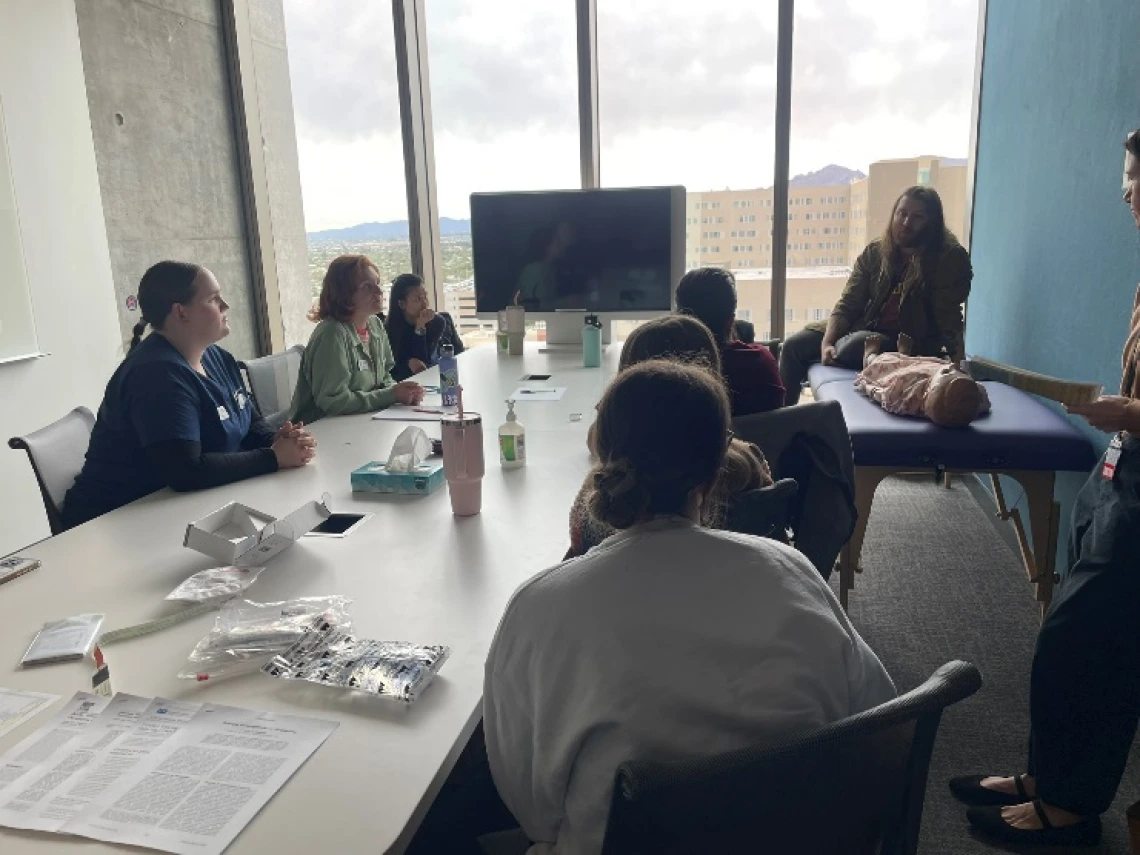 medical students in a classroom